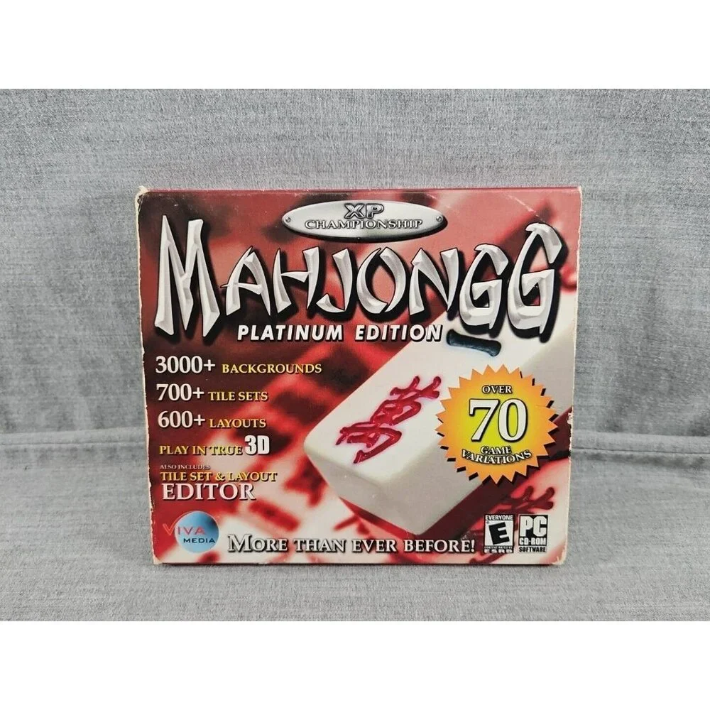 Mahjongg XP Platinum Edition (CD-Rom, 2004, Selectsoft)